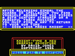 Knight Tyme screenshot 5 for MSX